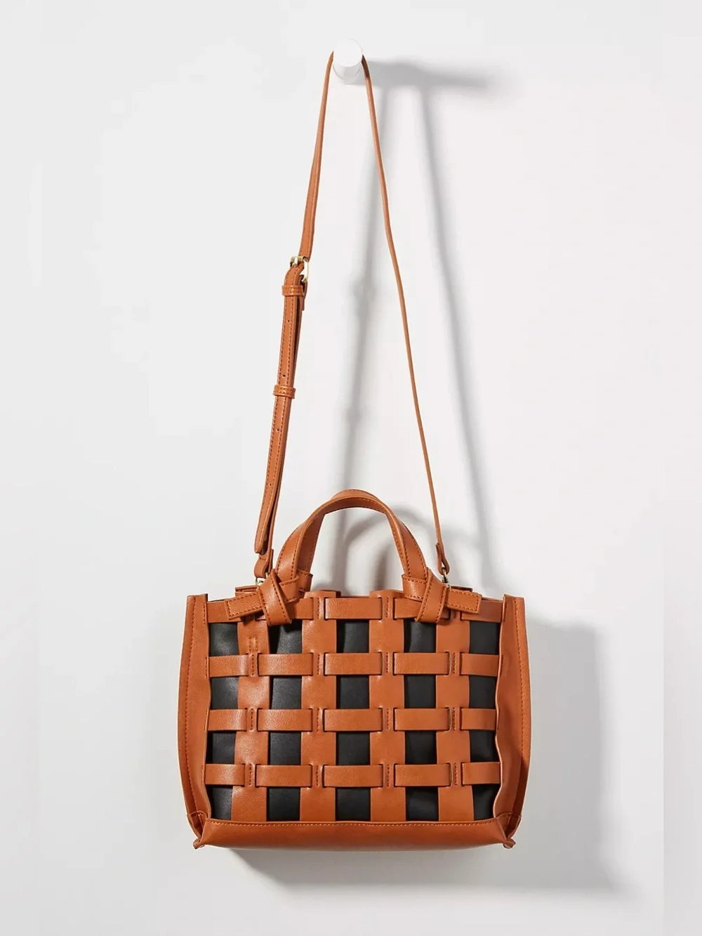 ANTHROPOLOGIE Rio Tote Bag Vegan Leather - Picture 4 of 13
